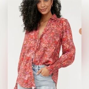 NWOT Free People Floral Wild Gardenia Long Sleeve $138